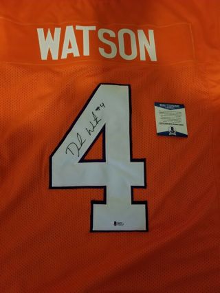 Deshaun Watson Clemson Autographed Jersey Beckett 2