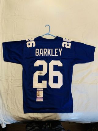 Saquon Barkley Signed York Giants Jersey (jsa) Auto/signature Debut