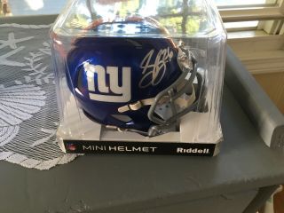Saquon Barkley Autographed Signed York Giants Mini Helmet Mvp Penn State