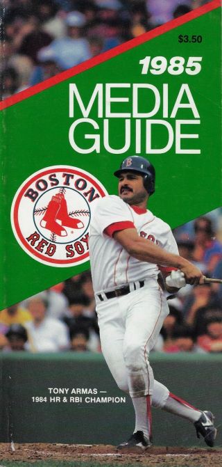 1985 Boston Red Sox Media Guide