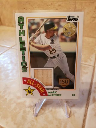 2019 Topps Series 2 Mark Mcgwire Gold 150 Year Stamp Bat Relic 148/150 Athletic