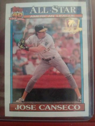Desert Shield 1991 Topps Jose Canseco