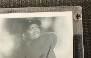 2001 SP Authentic Tiger Woods Sign of The Times Blue Autograph Auto Rookie RC 3