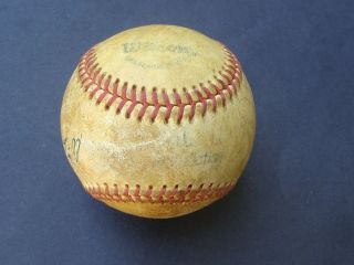 BILL TERRY Signed Baseball Autographed HOF JSA 2