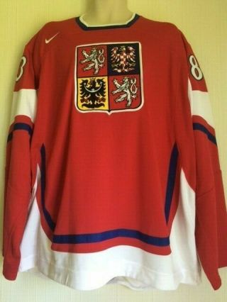 83 Ales Hemsky World Cup Team Czech Republic Nike Jersey Xl