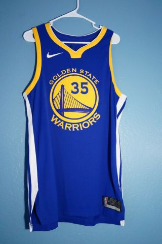 Mens Kevin Durant Golden State Warriors Authentic Nike Jersey Sz 48