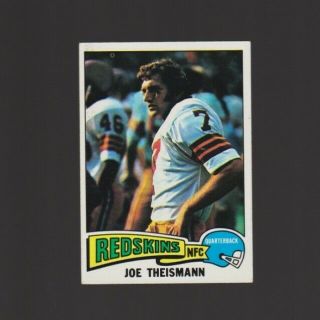 1975 Topps Joe Theismann Rc Washington Redskins 416 Rookie Football Card