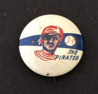 RARE Vintage 1950 ' s Pittsburgh Pirates Pin Pinback - See Photos For 2