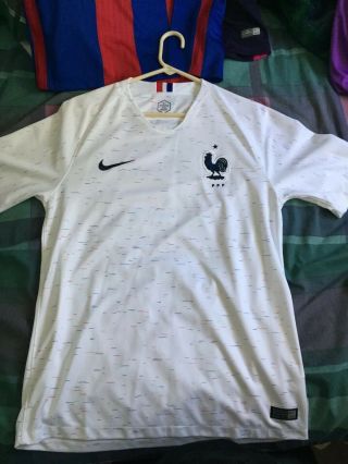Nike 2018 World Cup France Away Jersey Dry - Fit Size Medium Worn Once