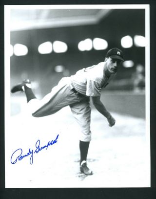 Randy Gumpert Autographed Signed 8 X 10 Photo With Jsa Auth York Yankees