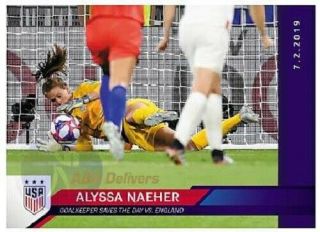 2019 Panini Alyssa Naeher Save 10 Uswnt Soccer Womens V.  England Fifa World Cup