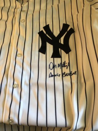 Don Mattingly Signed Authentic Game Model York Yankees Jersey Steiner