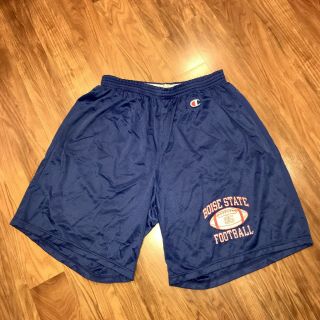 Vtg Champion Boise State Broncos Football Practice Issue Team Player Shorts 2xl