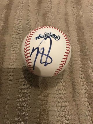 Mike Trout Signed Baseball Official Mlb Game Ball Los Angeles Angels Autograph B