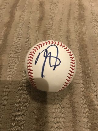 Mike Trout Signed Baseball Official Mlb Game Ball Los Angeles Angels Autograph A