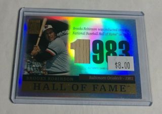 R6917 - Brooks Robinson - 2004 Topps Tribute Hall Of Fame - Game Bat -