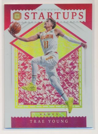 Trae Young 2018 - 19 Panini Cornerstones Startups Rookie Insert 5 A3
