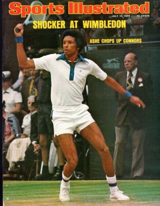 July 4,  1975 Issue Sport Illustrated Arthur Ashe Cover