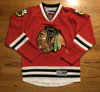 Reebok Chicago Blackhawks Men’s Sewn NHL Jersey Size Small 2