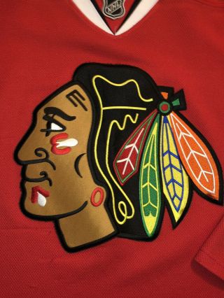 Reebok Chicago Blackhawks Men’s Sewn NHL Jersey Size Small 5