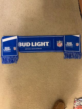 Bud Light Beer Nfl Scarf Football Bowl Official