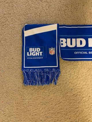 Bud Light Beer NFL Scarf Football Bowl Official 2