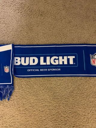 Bud Light Beer NFL Scarf Football Bowl Official 3