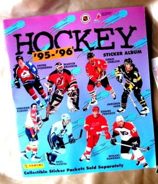 1995 - 96 Panini Nhl Hockey 95 - 96 Empty Sticker Album