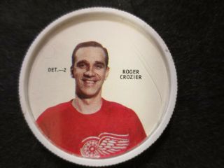 1968 - 69 Shirriff Hockey Coin Roger Crozier Det - 2