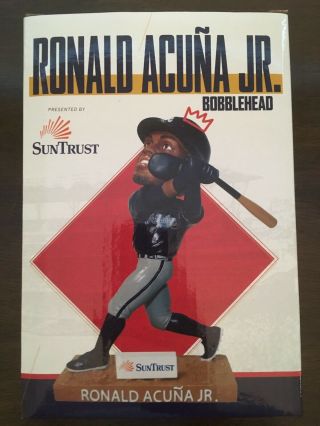 Ronald Acuna Jr.  Bobblehead Roty Atlanta Braves Suntrust Park Sga W/program