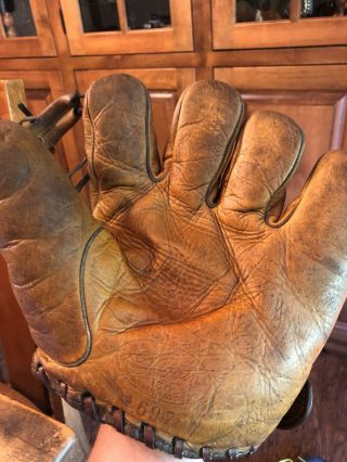 Vintage Baseball Glove Harry Craft Jc Higgins Model Split Finger Cincinnati Reds