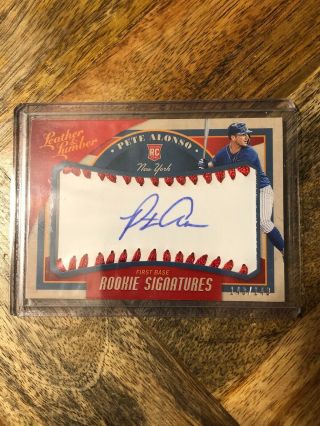 2019 Leather And Lumber Pete Alonso Auto 143/149