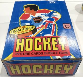 1980 - 81 Topps Hockey Wax Packs Box Full Gretzky Borque Nhl