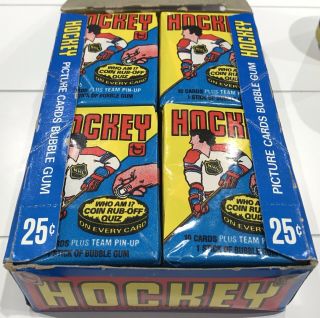 1980 - 81 Topps Hockey Wax Packs Box Full Gretzky Borque NHL 2