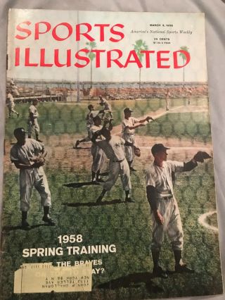 Sports Illustrated March 3,  1958 Spring Training 1958