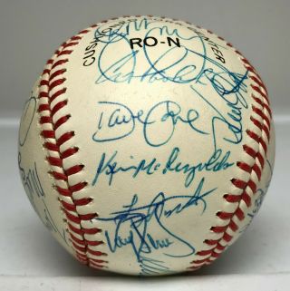 1989 NY Mets Team 30x Signed Baseball Gary Carter Gooden Strawberry,  JSA LOA 3