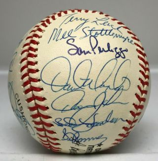 1989 NY Mets Team 30x Signed Baseball Gary Carter Gooden Strawberry,  JSA LOA 6