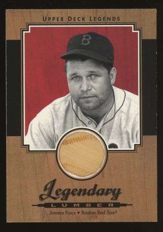 2001 Upper Deck Legends Legendary Jimmie Foxx Red Sox Hof Bat