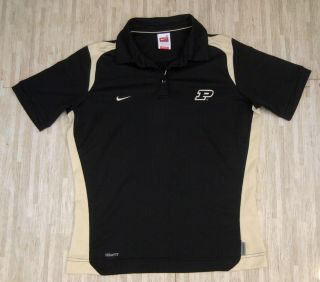 Purdue Boilermakers Nike Dri - Fit Fitdry Black Polo Shirt Women 