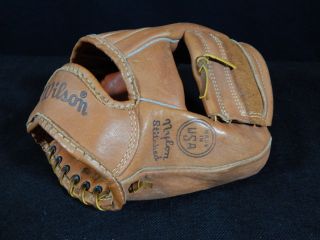 Vintage Wilson A2980 Leather Baseball Glove Mitt Max Alvis Cleveland Indians