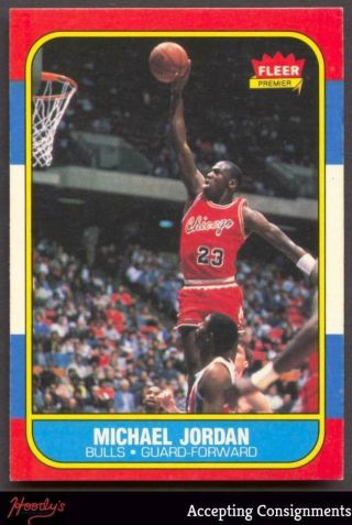 1986 Fleer Basketball 57 Michael Jordan Rookie Rc Chicago Bulls Recolored Psa