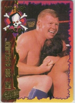 Mr Bob Backlund Ultra Rare 1995 Action Packed 24 Kt Gold Card 10g Wwe Wwf