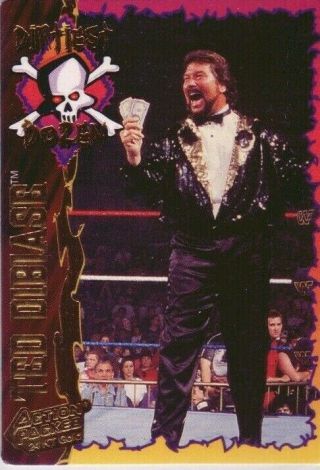 Ted Dibiase Ultra Rare 1995 Action Packed 24 Kt Gold Card 12g Wwe Wwf