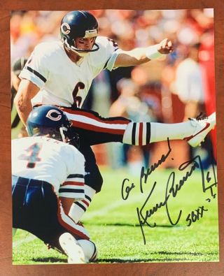 Kevin Butler Signed Chicago Bears 8 X 10 Photo Sb Xx