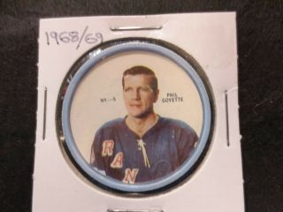 1968 - 69 Shirriff Hockey Coin Phil Goyette Ny - 5