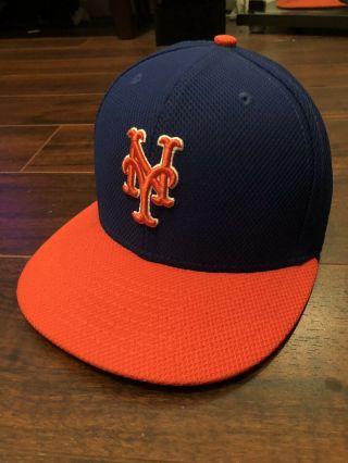 York Mets Era Baseball Hat Cap Blue/orange 5950 Fitted 7 1/4