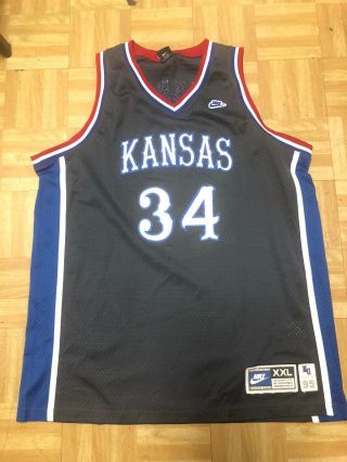 Nike Team Kansas Jayhawks Paul Pierce Jersey Sewn 34 Basketball Men 