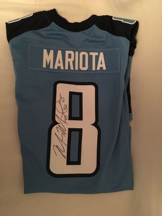 Marcus Mariota Signed Tennessee Titans Jersey Autographed