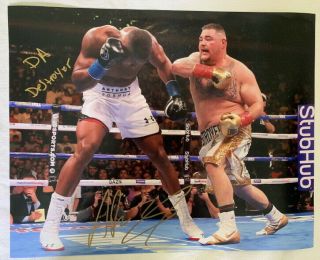Andy Ruiz Signed 11x14 Boxing Photo W/ Inscription Mexican Champion Proof