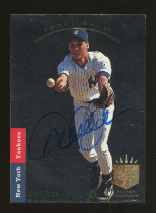 1993 Sp Foil 279 Derek Jeter Yankees Rc Rookie Signed Auto Steiner Sticker Only